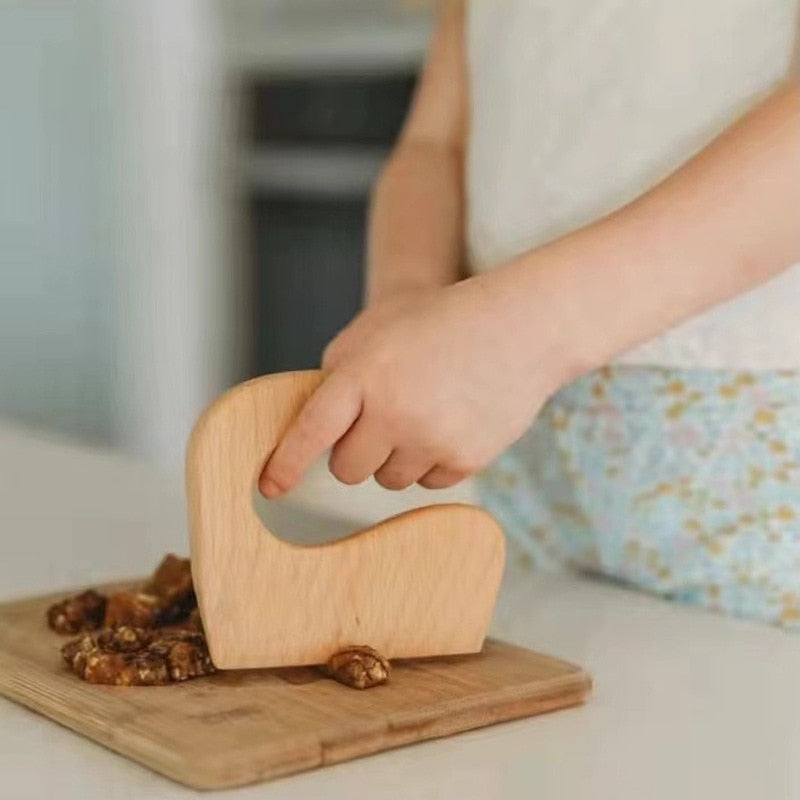 Montessori : Mini couteau ou cuillère en bois pour enfants - Universdujeux
